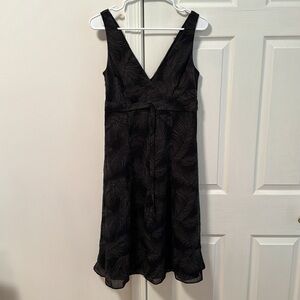 J crew silk flowy palm‎ tank midi dress